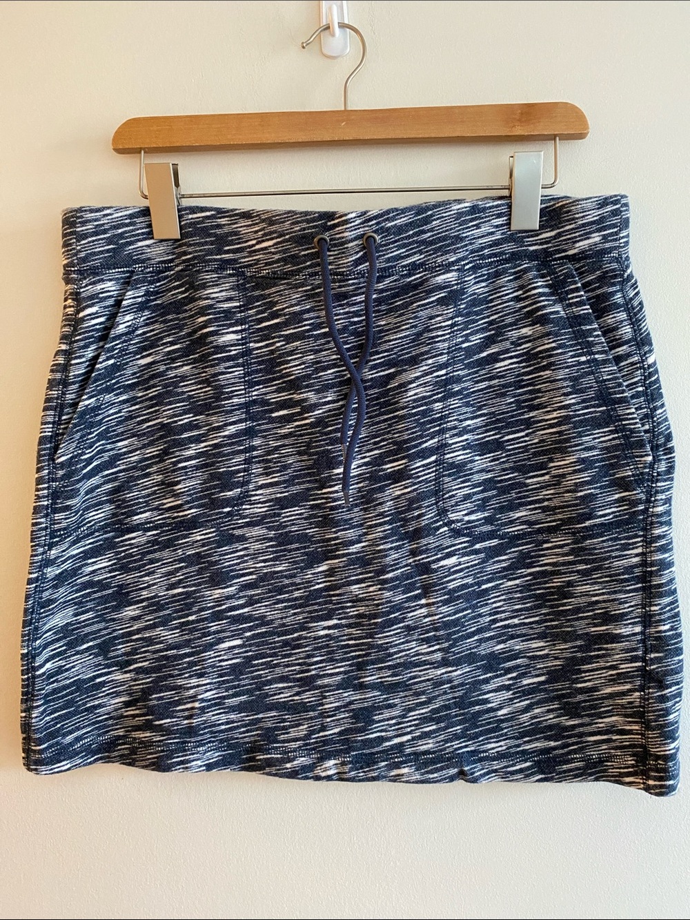 🎀3 for $19 ✨ Joe Fresh Navy Heather Drawstring Mini Skirt